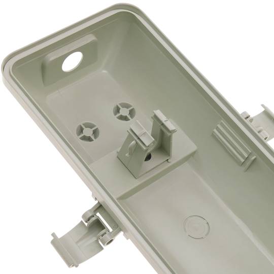 Wasserfester Schirm für LED-Röhre 2 x 1500 mm mit Anschluss an zwei Enden IP65 T8 G13