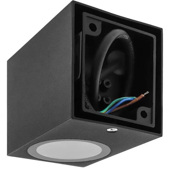 Aplique quadrada LED IP54 1x35W GU10 220V