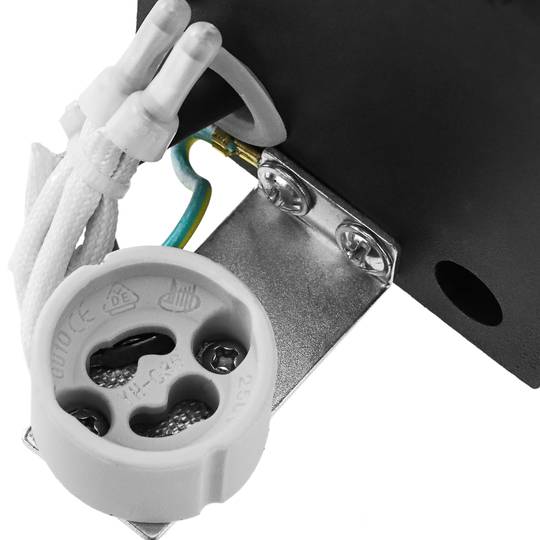 Aplique quadrada LED IP54 1x35W GU10 220V