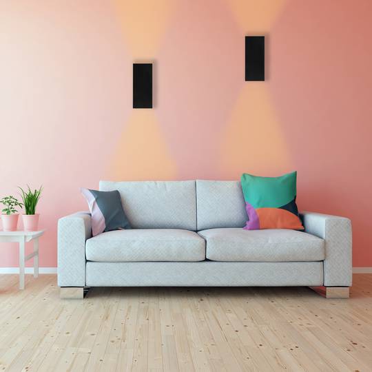 Aplique quadrada LED IP54 2x35W GU10 220V 3200K