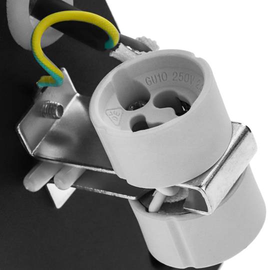 Aplique quadrada LED IP54 2x35W GU10 220V 3200K