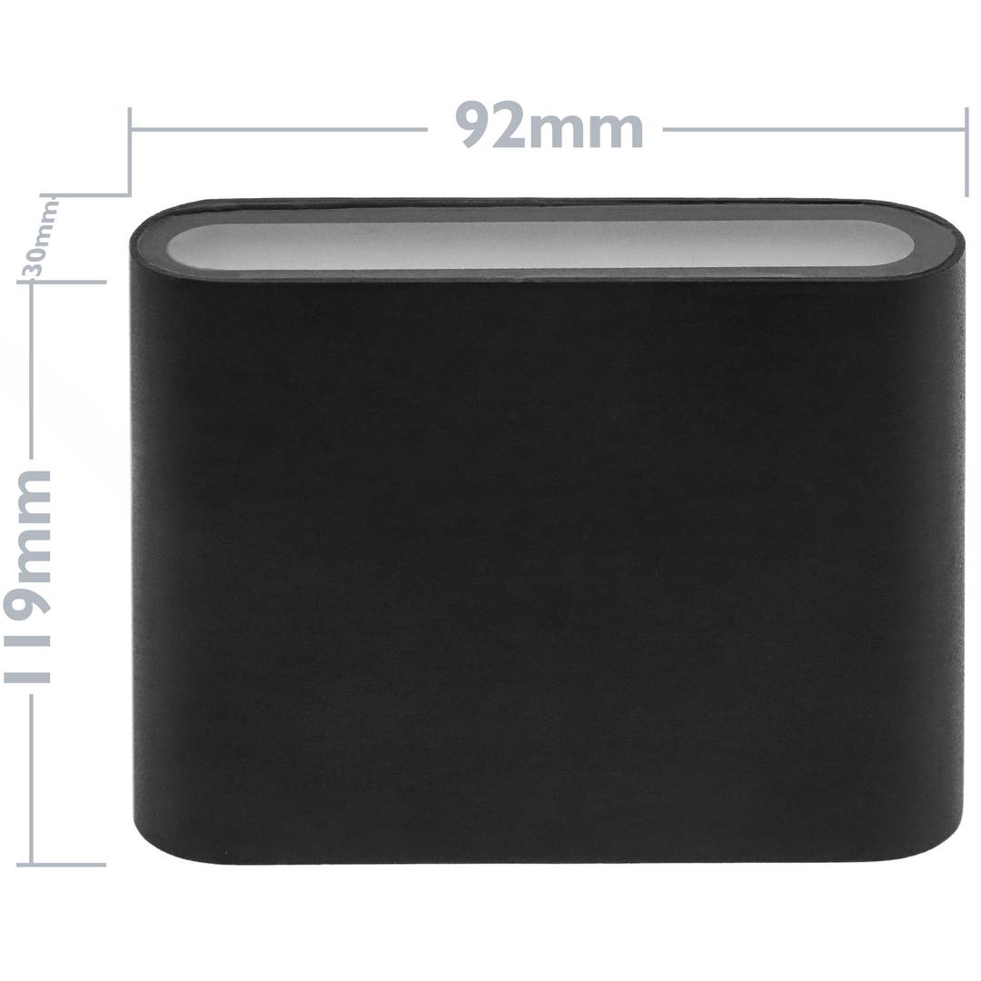 Wandlamp IP54 2x3W 220V 3200K LED