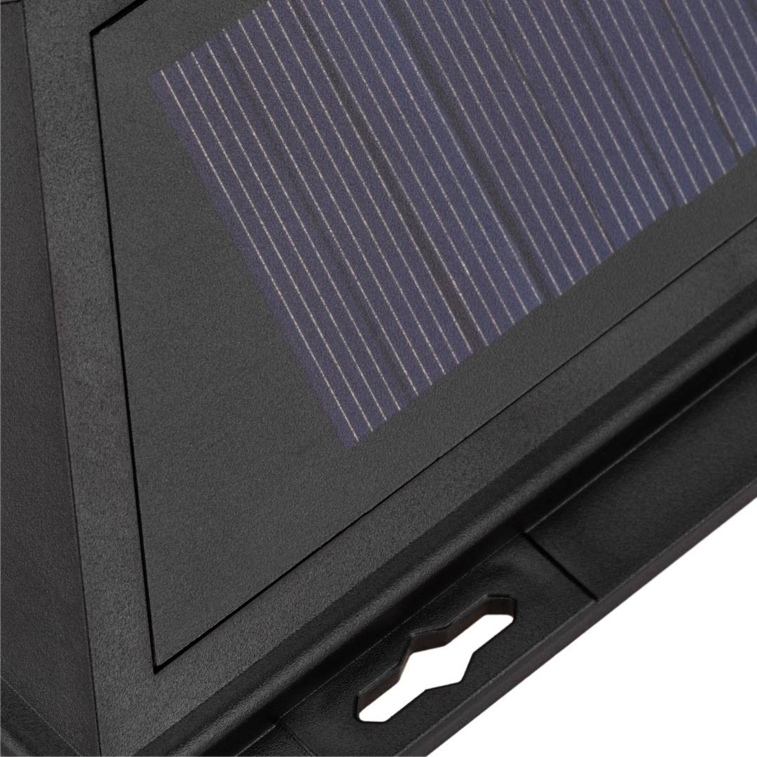 Solar LED Wandleuchte Wiederaufladbare Wandleuchte mit Bewegungsmelder und dunkler IP54 10W