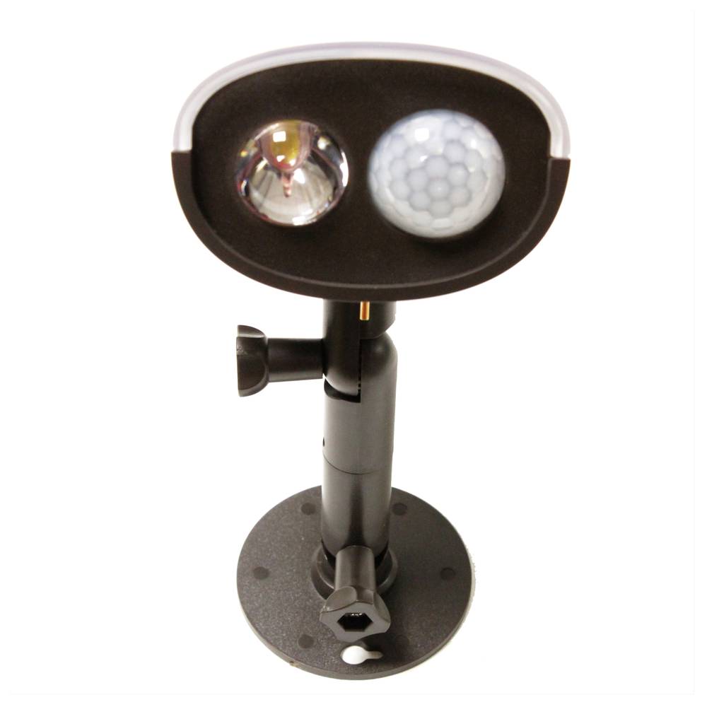 Refletor LED solar com ativação de movimento e carga fotovoltaica para fixação na parede