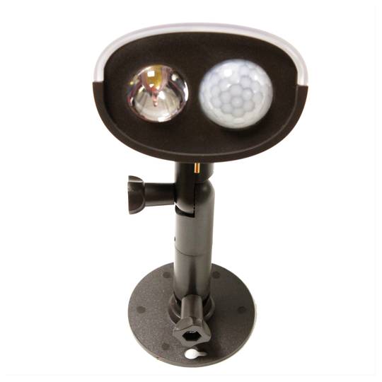 Refletor LED solar com ativação de movimento e carga fotovoltaica para fixação na parede