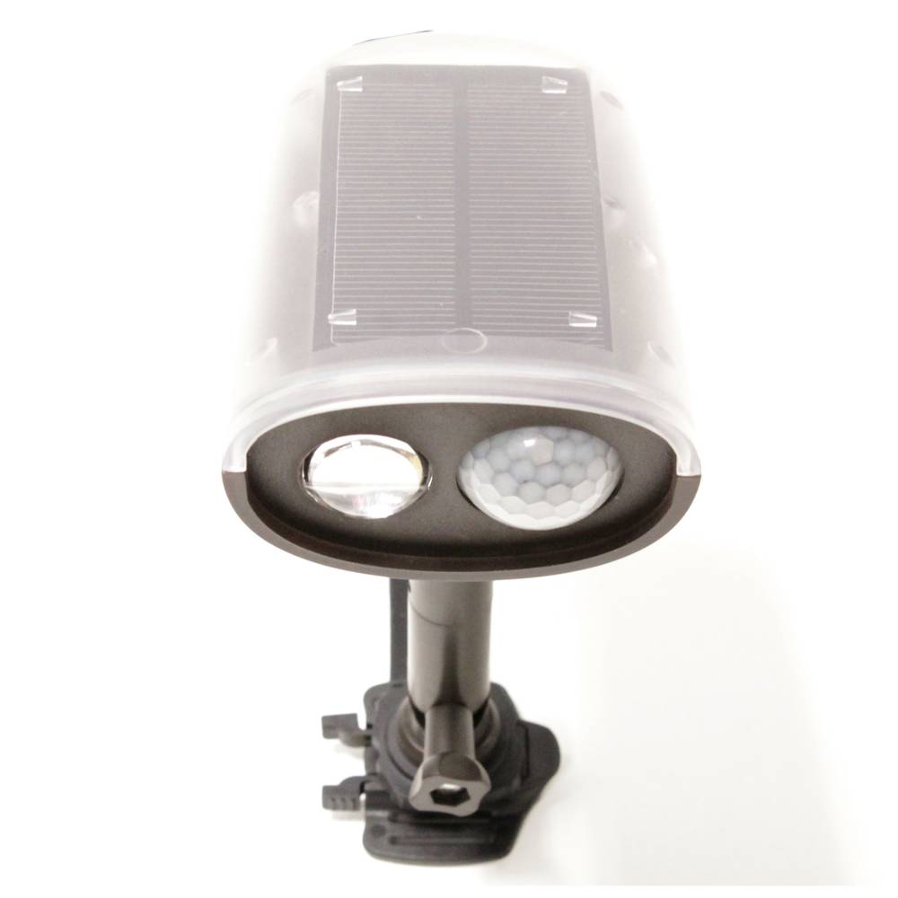 LED-schijnwerper op zonne-energie met bewegingsactivering en fotovoltaïsche belasting voor kolombevestiging