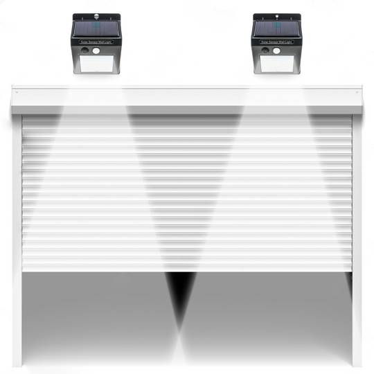 Aplique solar LED Lámpara recargable de pared con sensor de movimiento y oscuridad IP44 4W
