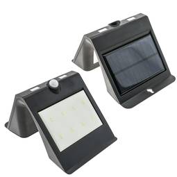 Aplique solar LED Lámpara recargable de pared con sensor de movimiento y oscuridad IP65 1.5W