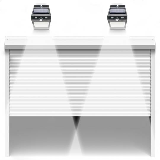 Lampe murale LED solaire Lampe murale rechargeable avec détecteur de mouvement et IP65 foncé IPW 1,5