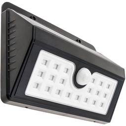 Aplique solar LED Lámpara recargable de pared con sensor de movimiento y oscuridad IP65 1.5W