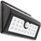 Solar LED Wandleuchte Wiederaufladbare Wandleuchte mit Bewegungsmelder und dunkler IP65 1,5W