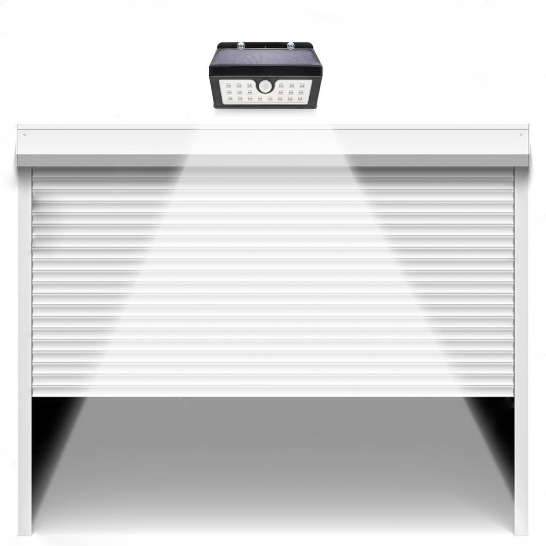 Solar LED Wandleuchte Wiederaufladbare Wandleuchte mit Bewegungsmelder und dunkler IP65 1,5W