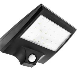 Aplique solar LED Lámpara recargable de pared con sensor de movimiento y oscuridad IP44 2W
