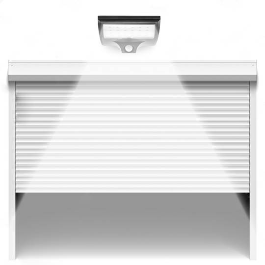 Aplique solar LED Lámpara recargable de pared con sensor de movimiento y oscuridad IP44 2W