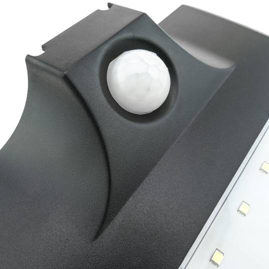Aplique solar LED Lámpara recargable de pared con sensor de movimiento y oscuridad IP44 2W