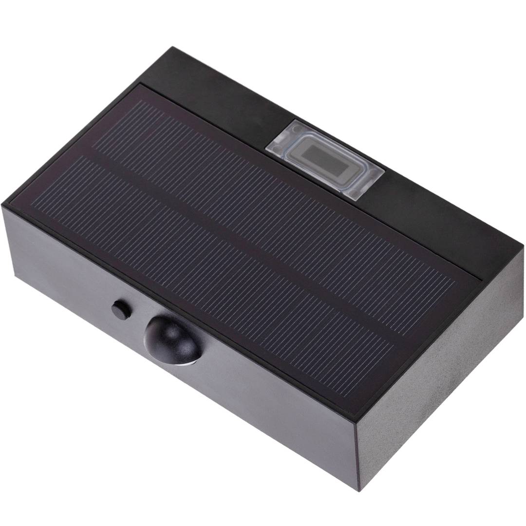 LED Solar Wandleuchte Mini wiederaufladbare Wandlampe mit Bewegungs- und Dunkelheitssensor IP65 400 Lumen mit 2 Betriebsmodi