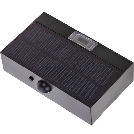 LED Solar Wandleuchte Mini wiederaufladbare Wandlampe mit Bewegungs- und Dunkelheitssensor IP65 400 Lumen mit 2 Betriebsmodi