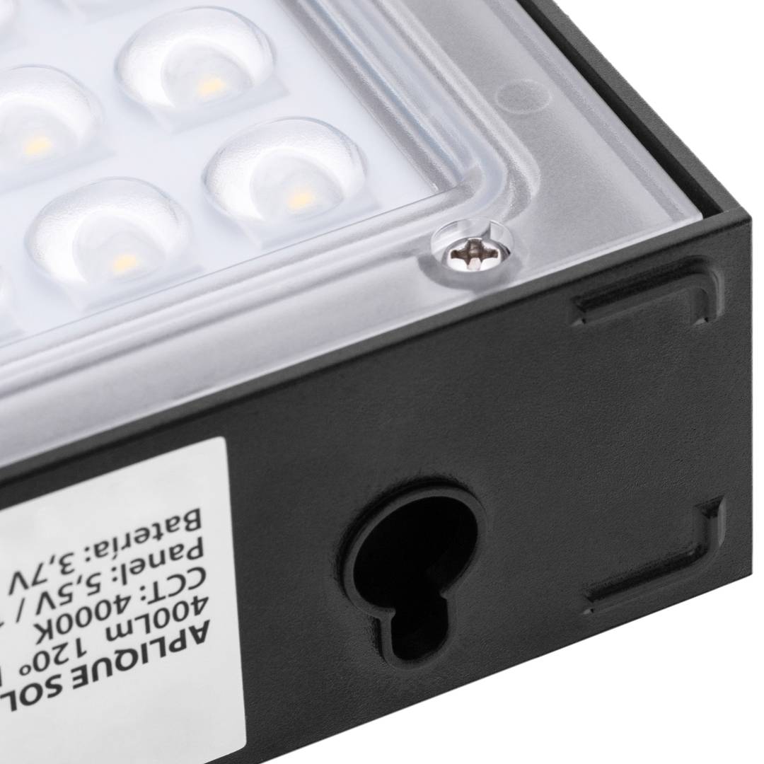 LED Solar Wandleuchte Mini wiederaufladbare Wandlampe mit Bewegungs- und Dunkelheitssensor IP65 400 Lumen mit 2 Betriebsmodi