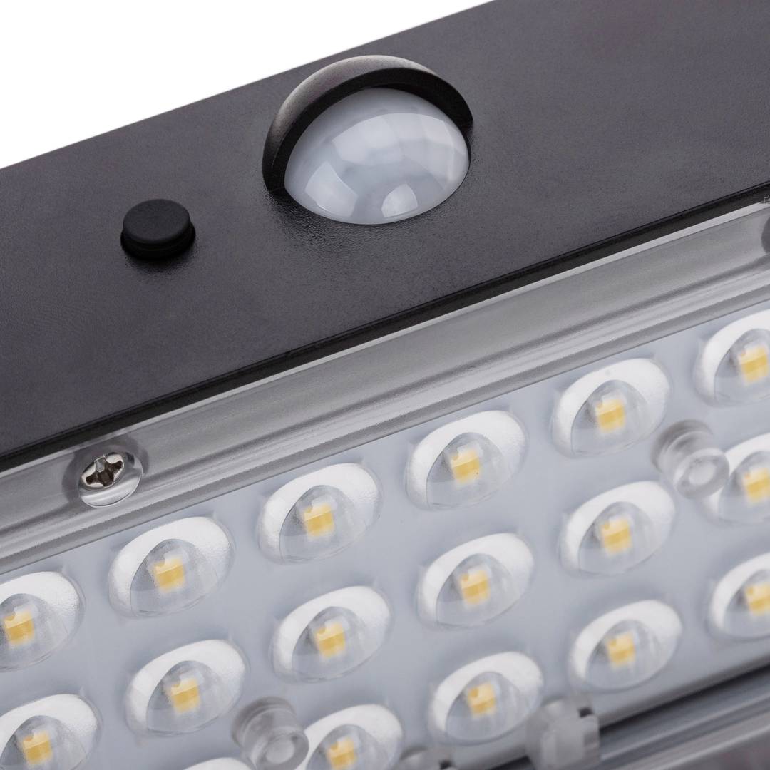 LED Solar Wandleuchte Mini wiederaufladbare Wandlampe mit Bewegungs- und Dunkelheitssensor IP65 400 Lumen mit 2 Betriebsmodi