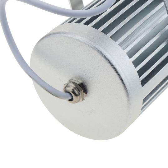Zilveren LED-spot COB 30W 3000K 115x168mm warm licht