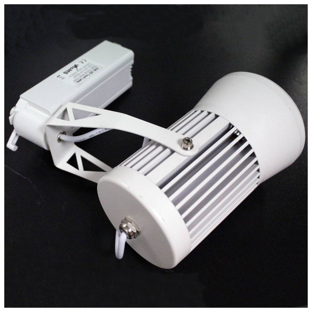 White COB LED Spotlight rail 115x168mm 30W 6000K daylight