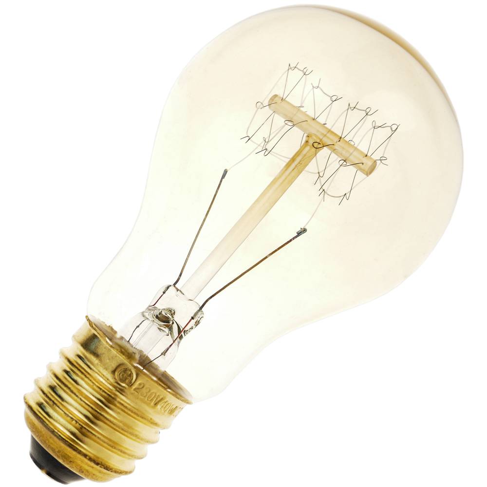 Edison incandescent filament bulb E27 40W 220VAC 60 x 108 mm
