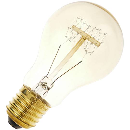 Edison incandescent filament bulb E27 40W 220VAC 60 x 108 mm