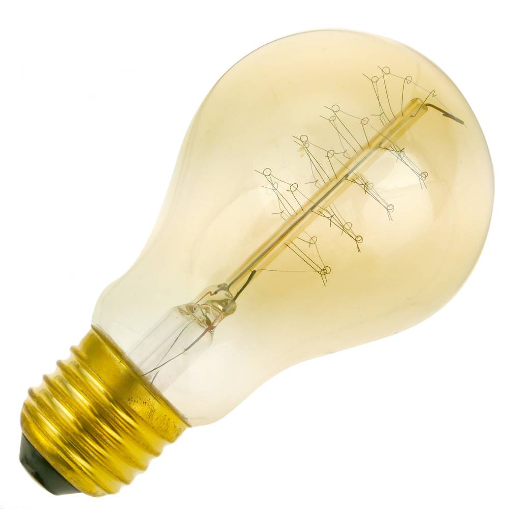 Bombilla Edison de filamentos incandescentes E27 220VAC 40W 60x109mm espiral