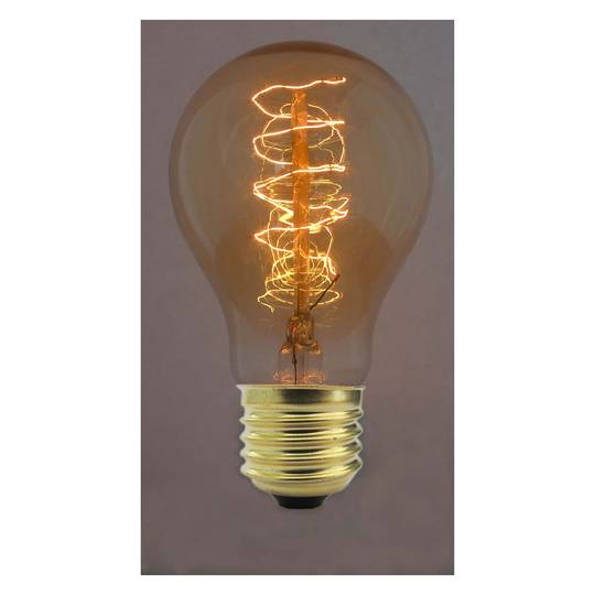 Bombilla Edison de filamentos incandescentes E27 220VAC 40W 60x109mm espiral