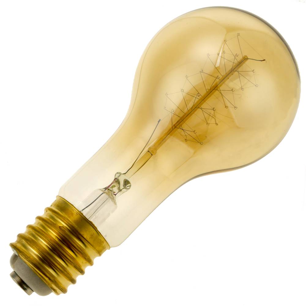 Edison Glühwendel Lampe E27 40W 220VAC Spule 80x156mm