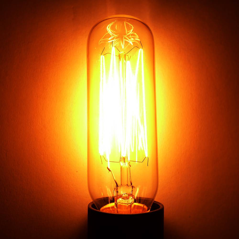 Bombeta Edison de filaments incandescents E14 220VAC 25W 25x95mm T25