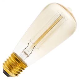 Bombilla Edison de filamentos incandescentes E27 220VAC 25W 48x107mm ST48