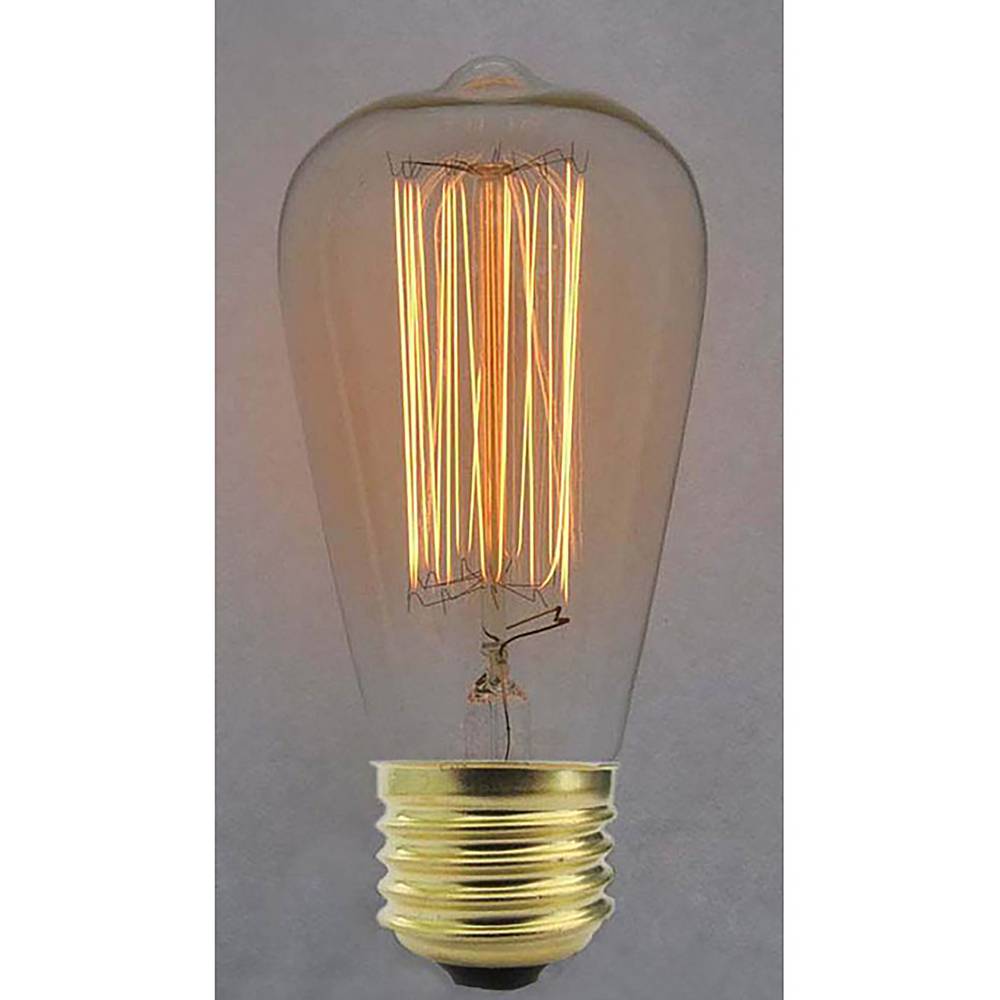 Edison incandescenza filamento E27 40W 220VAC 64x142mm ST64
