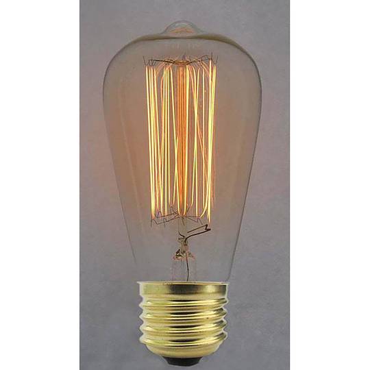 Edison incandescenza filamento E27 40W 220VAC 64x142mm ST64