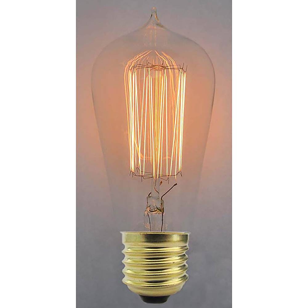 Gloeilamp Edison-gloeilamp E27 220VAC 40W 64x146mm ST64-punt