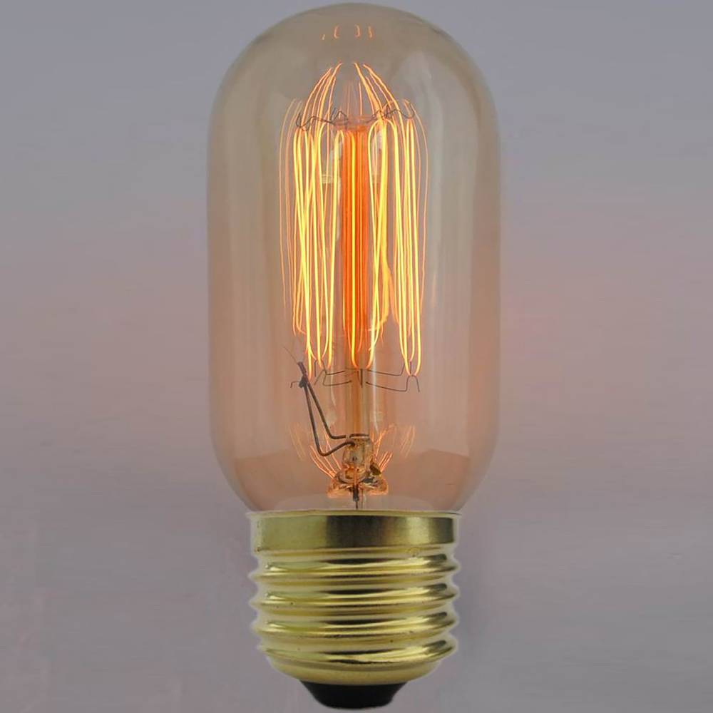 Gloeilamp Edison-gloeilamp E27 220VAC 40W 45x110mm T45 parallel