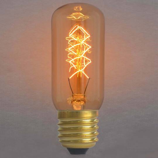 Edison lâmpada incandescente de filamento E27 25W 220VAC 38x110mm