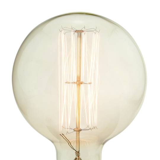 Bombilla Edison de filamentos incandescentes E27 220VAC 60W 125x170mm G125 paralelo