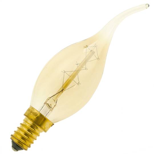 Gloeilamp Edison lamp E14 220VAC 40W 35x120mm C35 kaars