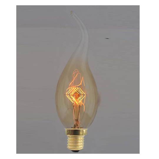 Gloeilamp Edison lamp E14 220VAC 40W 35x120mm C35 kaars