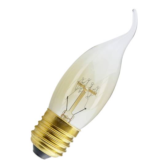 Gloeilamp Edison gloeilamp E27 220VAC 40W 35x120mm C35 kaars