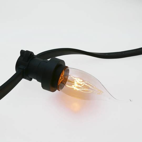 Gloeilamp Edison gloeilamp E27 220VAC 40W 35x120mm C35 kaars