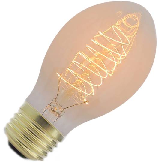 Edison Glühwendel Lampe E27 40W 220VAC 55x125mm C55