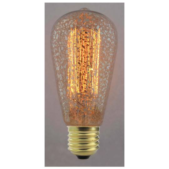 Bombeta Edison de filaments incandescents E27 220VAC 40W 58x137mm ST58 vintage