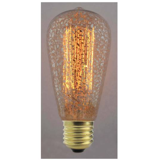Bombeta Edison de filaments incandescents E27 220VAC 40W 64x142mm ST64 vintage