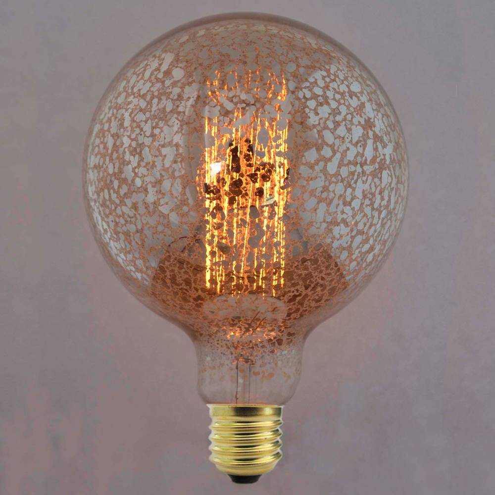 Edison lâmpada incandescente de filamento E27 40W 220VAC G80 80x118mm vintage