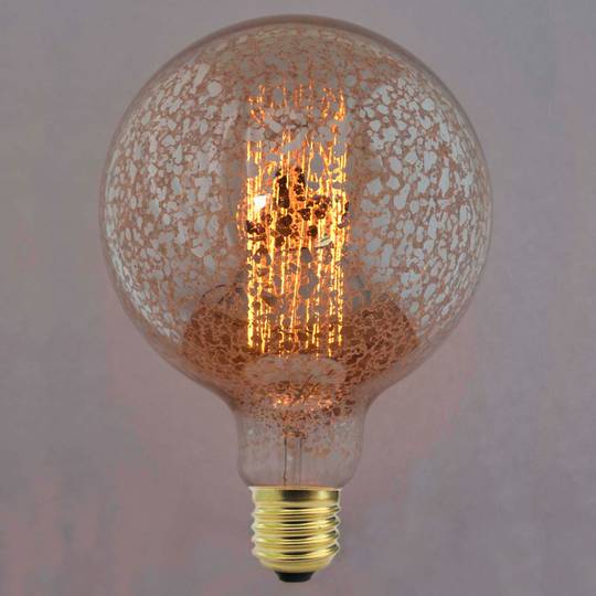 Edison lâmpada incandescente de filamento E27 40W 220VAC G80 80x118mm vintage