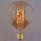 Edison lâmpada incandescente de filamento E27 40W 220VAC G80 80x118mm vintage