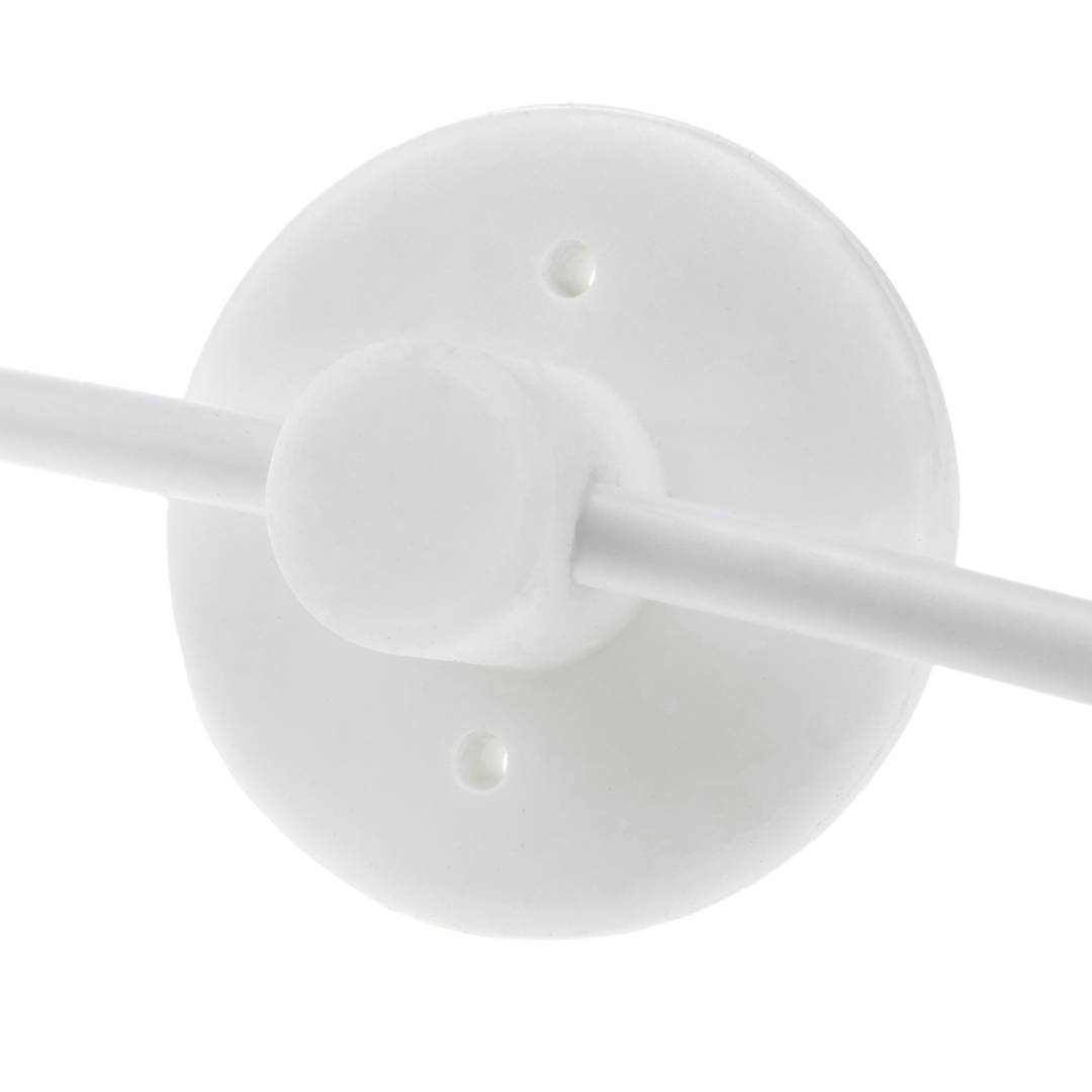 Lampe vintage pour 5 ampoule de fil E27 avec câble de 2m blanc