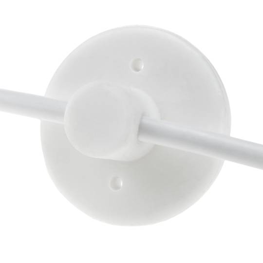 Lampa na 8 starych żarówek z gwintem E27 z białym kablem o długości 3 m